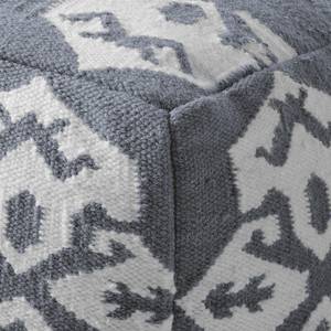 Pouf Raposa III Laine - Gris / Blanc