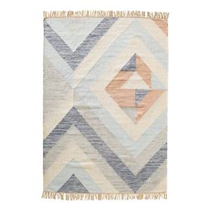 Tapis en laine Allinge Tissu mélangé - Bleu - 163 x 235 cm