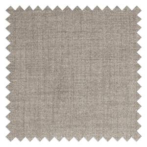 Sessel Hepburn II geweven stof - Geweven stof Milan: Beige - Chroomkleurig glanzend