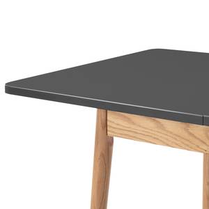 Table extensible LINDHOLM (extensible) - Partiellement en chêne massif - Gris - Gris - 140 x 90 cm