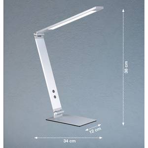 LED-Schreibtischleuchte Geri I Eisen - 1-flammig - Silber