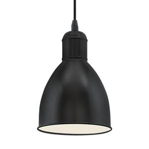 Hanglamp Priddy II staal - Zwart - Aantal lichtbronnen: 1