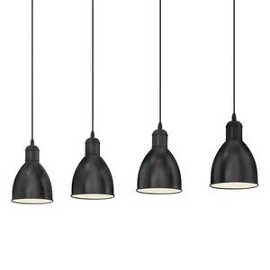 Hanglamp Priddy III staal - 4 lichtbronnen