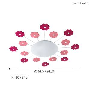 Deckenleuchte Viki Glas / Stahl - 1-flammig