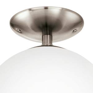 Plafondlamp Rondo Opal opaalglas / staal - 1 lichtbron