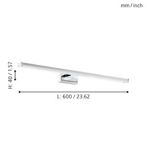 Luminaire de miroir LED Pandella Matériau synthétique / Acier - 1 ampoule - Largeur : 60 cm