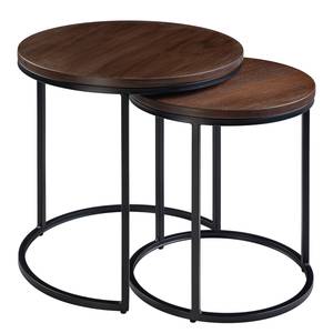 Tables d’appoint Marias (lot de 2) Noyer / Noir