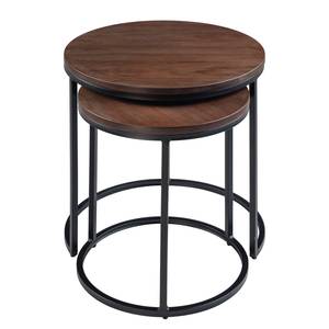 Tables d’appoint Marias (lot de 2) Noyer / Noir