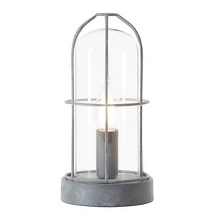 Tafellamp Storm glas/staal - 1 lichtbron