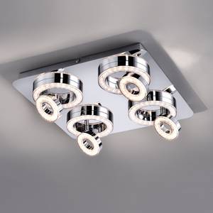 LED-plafondlamp Tim plexiglas/staal - Aantal lichtbronnen: 8