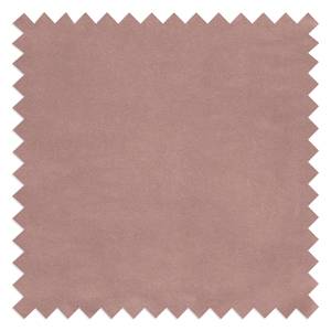 Armleunstoel TILANDA geweven stof/massief eikenhout - Velours Vilda: Oud pink - Stoel