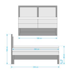 Boxspringbett LaamliaWood III Massivholz Eiche - 180 x 200cm