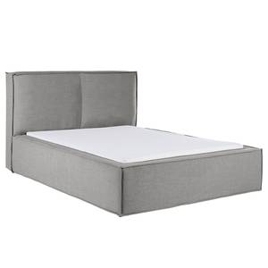 Lit capitonné Kinx Tissu - 160 x 200cm - Gris - Tissu KINX : Gris - 160 x 200cm - Sans matelas - Pas de tiroir de lit - 110 cm