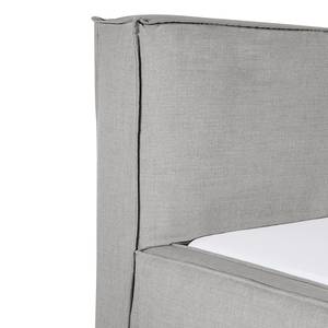 Lit capitonné Kinx Tissu - Tissu KINX : Gris - 160 x 200cm - Sans matelas - Pas de tiroir de lit - 110 cm