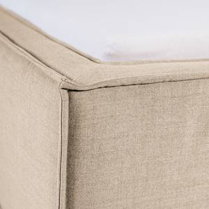 Lit capitonné Kinx Tissu - 140 x 200cm - Beige - Tissu KINX : Beige - 140 x 200cm