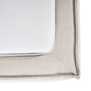 Lit capitonné Kinx Tissu - 160 x 200cm - Blanc - Tissu KINX : Blanc - 160 x 200cm