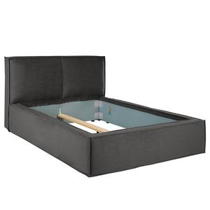 Lit capitonné Kinx Tissu - 180 x 200cm - Anthracite - Tissu KINX : Anthracite - 180 x 200cm - Sans matelas - Pas de tiroir de lit - 110 cm