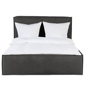 Lit capitonné Kinx Tissu - 180 x 200cm - Anthracite - Tissu KINX : Anthracite - 180 x 200cm - Sans matelas - Pas de tiroir de lit - 110 cm