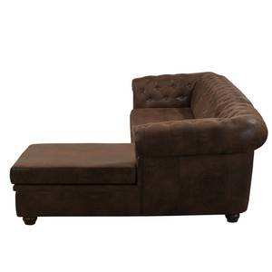 Ecksofa Torquay Vintage Cognac - Longchair davorstehend rechts