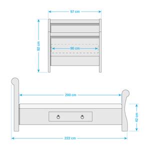 Bed Cenan massief grenenhout