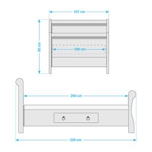 Bed Cenan massief grenenhout