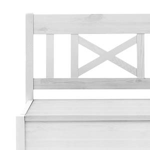 Banc Fjord sans accoudoirs Pin massif - Pin blanc - Largeur : 84 cm