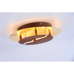 LED-plafondlamp Nevis Lava I staal - 1 lichtbron - Diameter: 30 cm