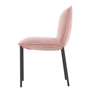 Gestoffeerde stoelen Vail (set van 2) Fluweel/metaal - Oud pink