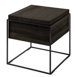 Tavolino Cubus I Rovere massello/metallo - Quercia nero