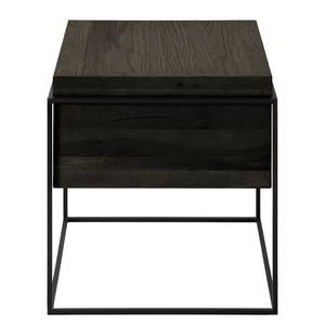 Tavolino Cubus I Rovere massello/metallo - Quercia nero