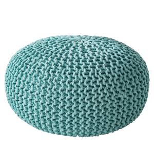 Pouf Hawar Étoffe de coton - Bleu layette