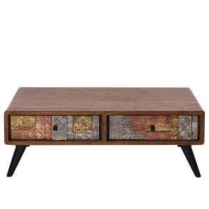 Tavolino da salotto Orient Acacia massello / Metallo - Multicolore