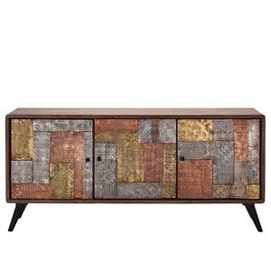 Sideboard Orient Akazie massiv / Metall - Mehrfarbig