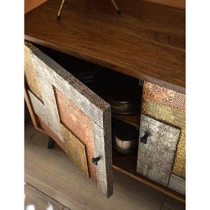 Sideboard Orient Akazie massiv / Metall - Mehrfarbig