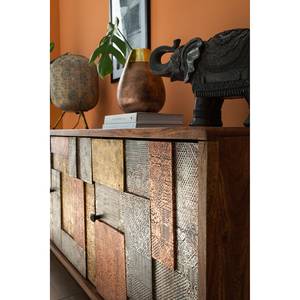 Sideboard Orient Akazie massiv / Metall - Mehrfarbig