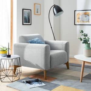 Fauteuil Bora II Tissu - Tissu Saia: Gris clair