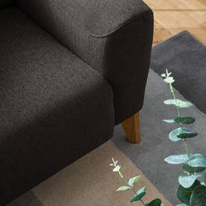 Fauteuil Bora II Tissu - Tissu Saia: Noir-Marron