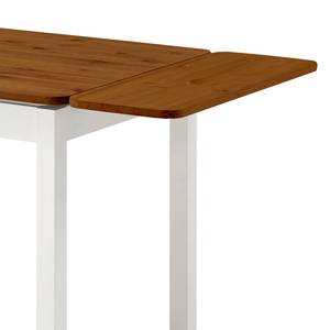 Table extensible Karley Pin massif - Epicéa blanc / Epicéa ambre jaune - 77 x 77 cm