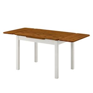 Table extensible Karley Pin massif - Epicéa blanc / Epicéa ambre jaune - 104 x 77 cm