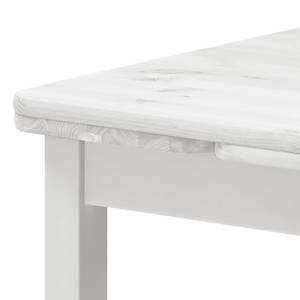 Table extensible Karley Pin massif - Pin blanc - 104 x 77 cm