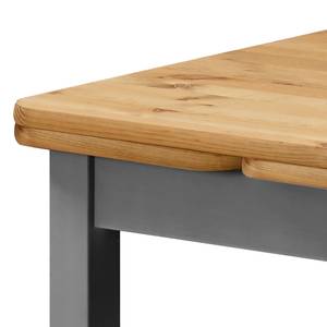 Table extensible Karley Pin massif - Epicéa gris / Epicéa lessivé - 104 x 77 cm