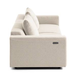 Canapé 3 places FINNY Tissu - Tissu Saia: Beige - Avec réglage de la profondeur d'assise