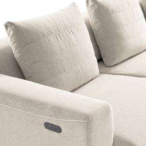 3-Sitzer Sofa FINNY Webstoff Saia: Beige - Sitztiefenverstellung