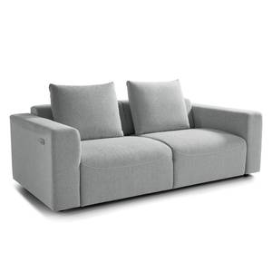 2,5-Sitzer Sofa FINNY Webstoff Saia: Hellgrau - Sitztiefenverstellung