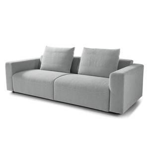 3-Sitzer Sofa FINNY Webstoff Saia: Hellgrau - Sitztiefenverstellung