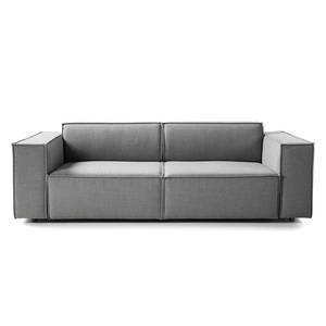 2,5-Sitzer Sofa KINX Webstoff Milan: Hellgrau - Sitztiefenverstellung