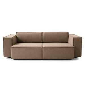2,5-Sitzer Sofa KINX Webstoff Milan: Grau-Braun - Sitztiefenverstellung