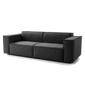 2,5-Sitzer Sofa KINX Webstoff Milan: Anthrazit - Sitztiefenverstellung