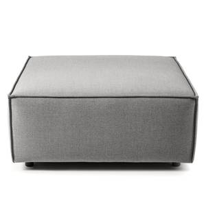 Repose-pieds KINX carré Tissu - Tissu Milan : Gris clair