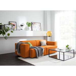 2,5-Sitzer Sofa KINX Webstoff Milan: Rostbraun - Sitztiefenverstellung